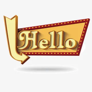 矢量招呼牌免抠