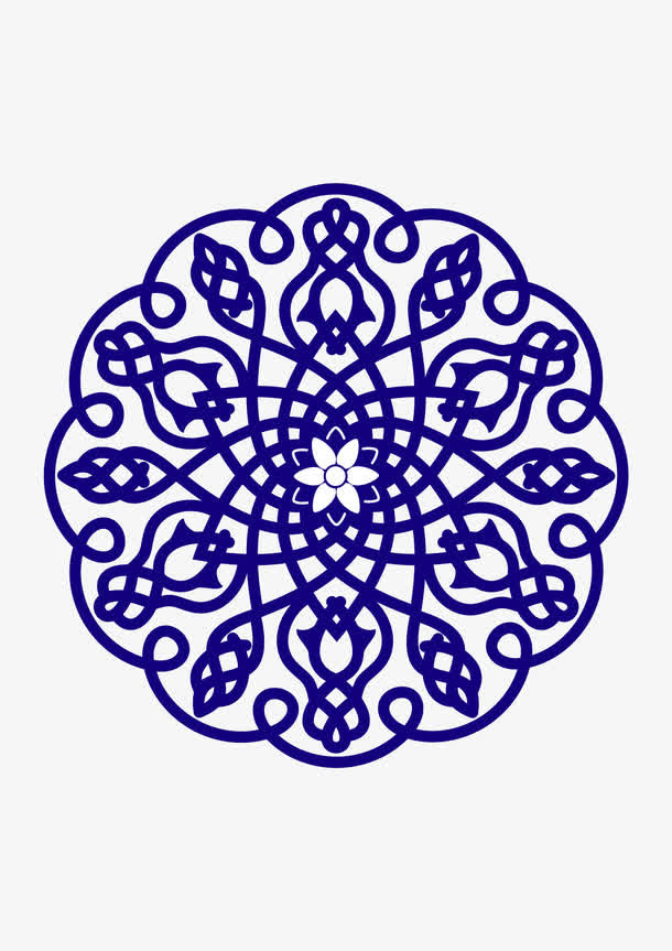古典花纹底纹免抠