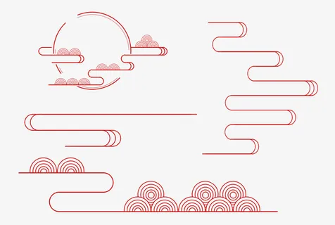 国风传统元素祥云免抠