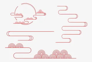 国风传统元素祥云免抠