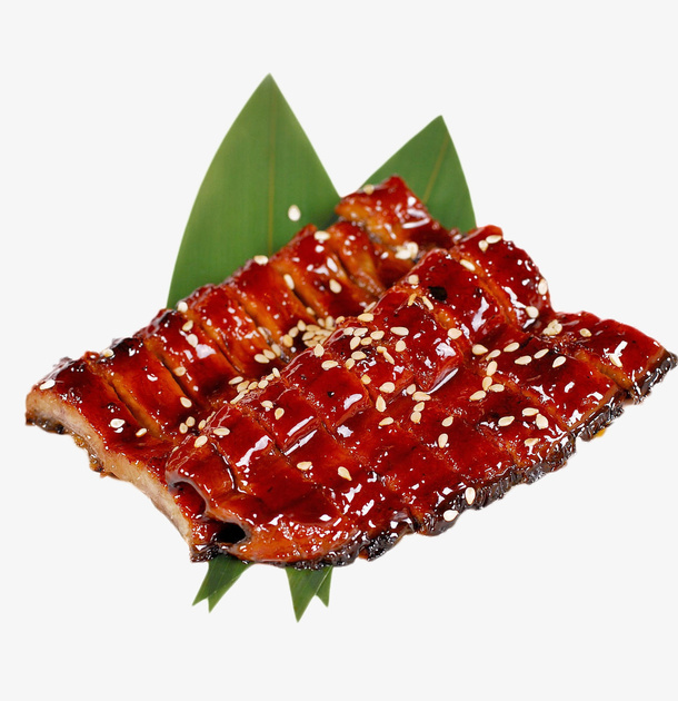 绿叶美味海鲜鳗鱼干免抠