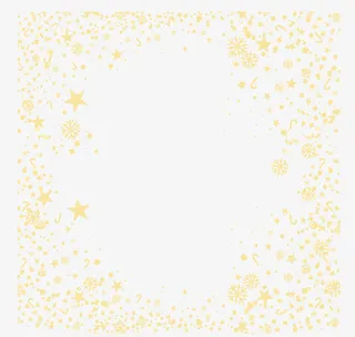 冬季黄色星星框架免抠