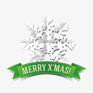 矢量图圣诞节雪花免抠