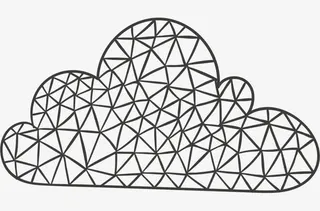 手绘花纹云朵免抠