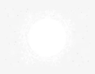 白色雪花标签免抠