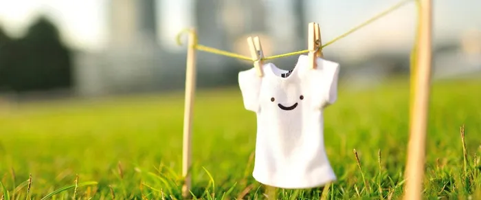 白色T恤清新背景高清