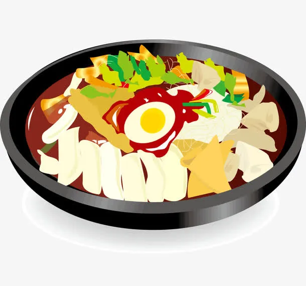 铁板食物免抠