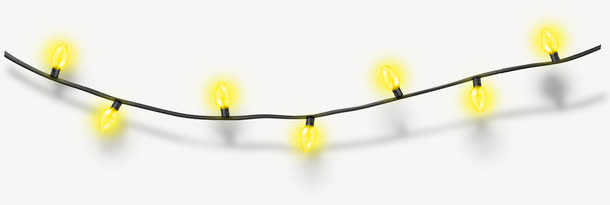 LED灯光圣诞节模板免抠