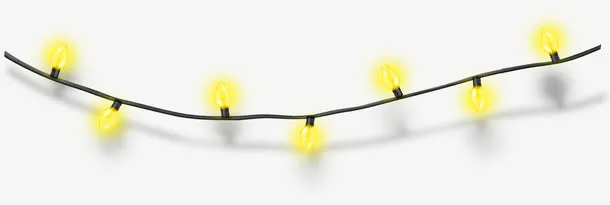 LED灯光圣诞节模板免抠