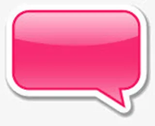 创意合成红色的对话边框吧免抠