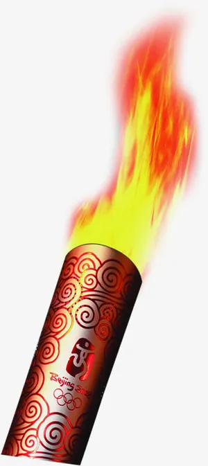 燃烧的火炬北京奥运会免抠