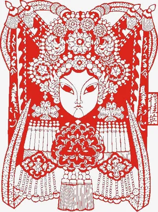 古典剪纸装饰免抠