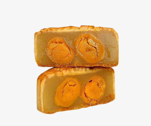 中秋节美味的双黄月饼免抠