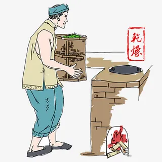 茶叶制作工序免抠