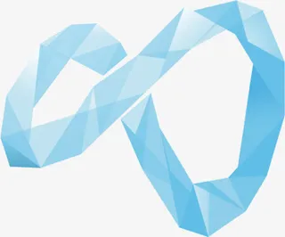 三D特效蓝色条免抠