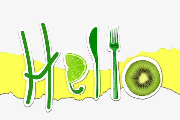 创意hello艺术字免抠