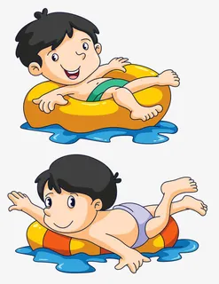 游泳的小孩免抠 游泳的小孩免抠