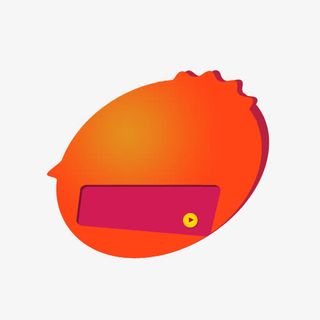 橘色饼状图文字背景