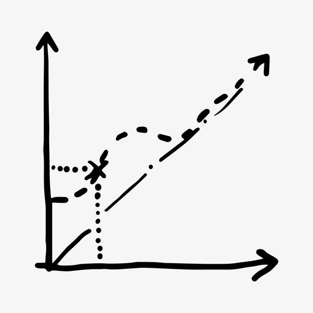 黑色手绘数据免抠