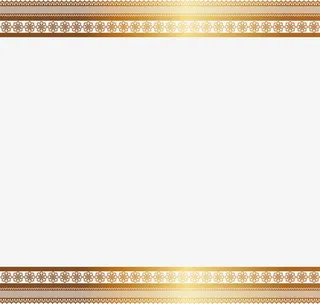 金色闪耀花边免抠