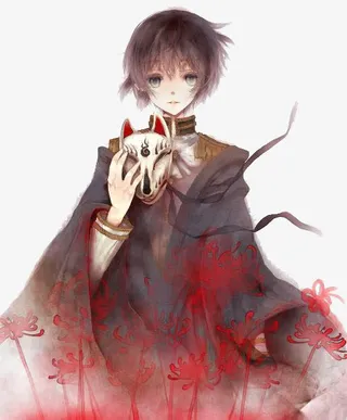 卡通原画女孩彼岸花免抠