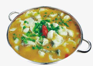 酸菜冷锅鱼PNG免抠