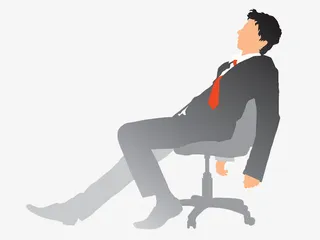 矢量人物乏力的人免抠