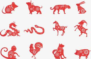 十二生肖剪纸（14000X9150）免抠