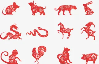 十二生肖剪纸（14000X9150）免抠