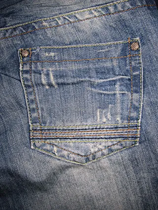 牛仔裤袋子设计图免抠