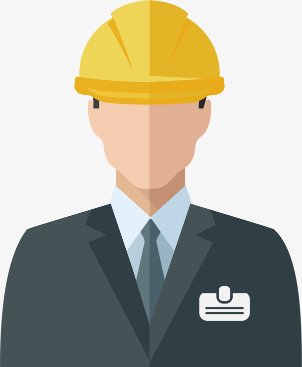 矢量图建筑地工人免抠
