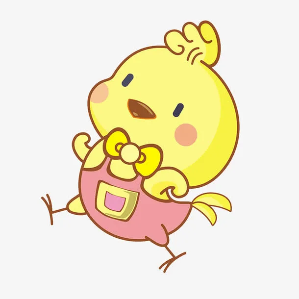 可爱小黄鸡免抠