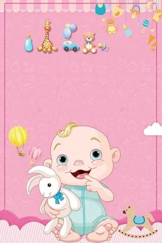 卡通简约新生儿护理高清