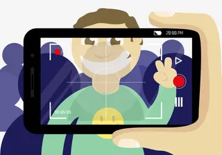 手机拍照录像取景器免抠