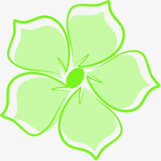 绿色五叶草招聘海报免抠