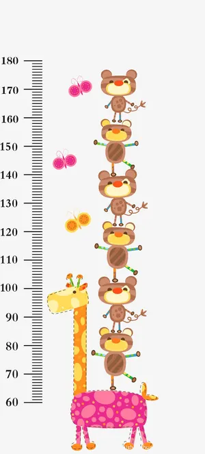 卡通身高贴免抠