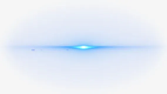 蓝色光效卡通光线免抠装饰效果特效元素