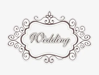 wedding牌免抠