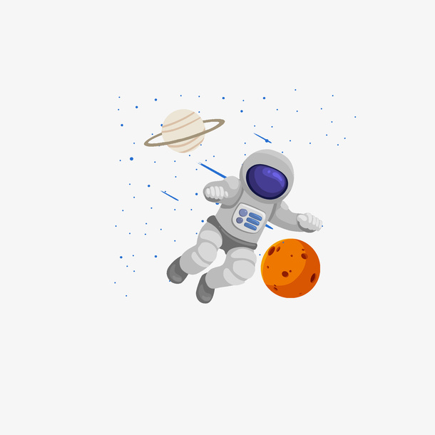 外星太空宇航员免抠