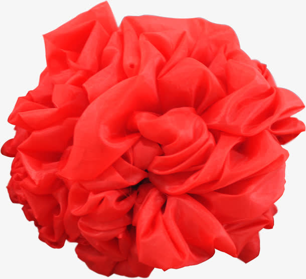 开业海报红色丝带花朵免抠