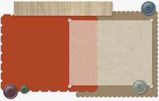 邮票锯齿相册边框免抠