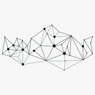 科技风黑色线条免抠
