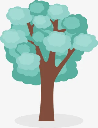 春天绿色茂盛大树免抠