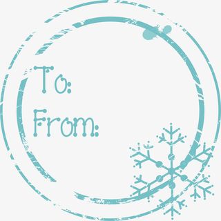 雪花圆圈标志免抠