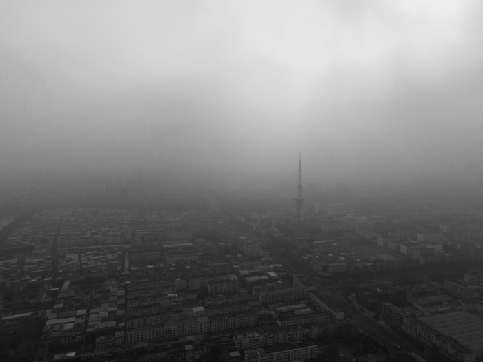 高空云雾城市高清