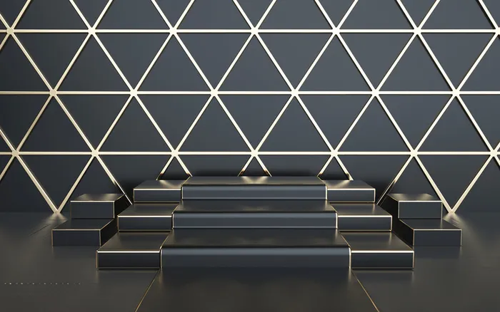 C4D，黑金，舞台，高端高清