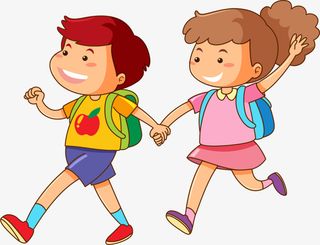 儿童节一起玩耍的小朋友免抠