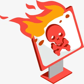 卡通电脑防火墙免抠