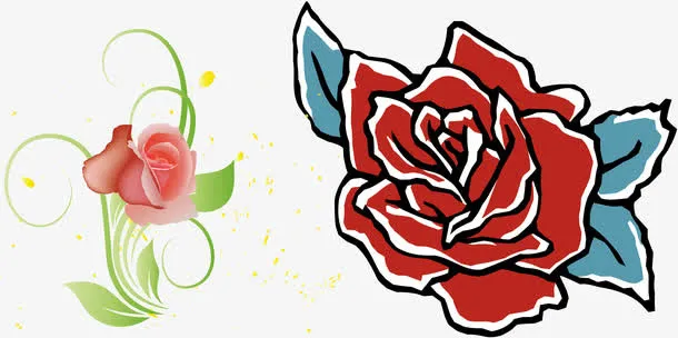 玫瑰花图形免抠