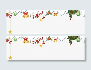 雪花星星铃铛袜子彩球挂件免抠